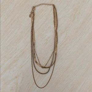 Free People Gold Layered Necklace